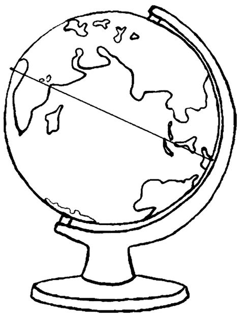 Globe Coloring Pages To Download And Print For Free