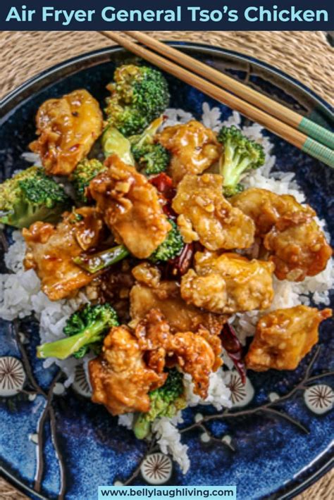 air fryer general tso s chicken easy to make at home recipe sweet and spicy sauce food