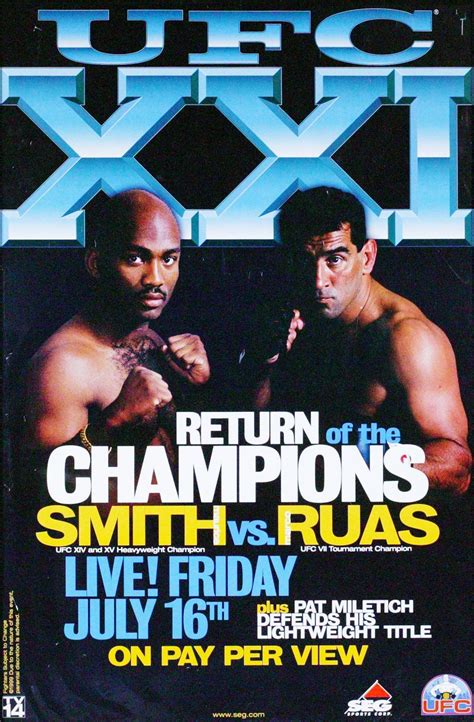 UFC 21: Return of the Champions (1999)