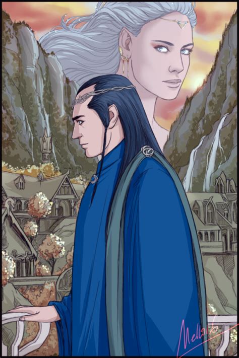 Elrond And Celebrian Middle Earth Art Tolkien Artwork Elrond And