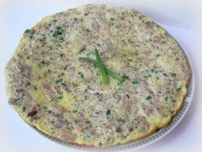 Омлет с консервой и зеленым луком (диета Дюкан) : Запеканки и омлеты Картинка - Омлет с консервой и зеленым луком (диета Дюкан) : Запеканки и омлеты