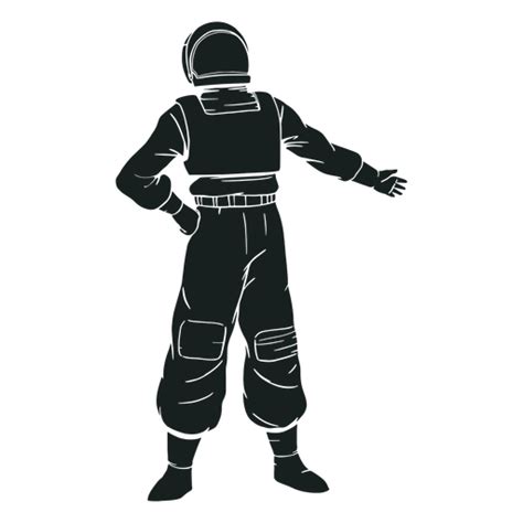 Hand On Hip Astronaut Silhouette Transparent Png And Svg Vector File