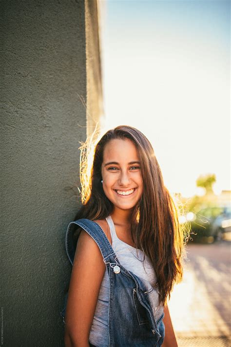 Adorable Teen Girl Portrait By Stocksy Contributor Victor Torres