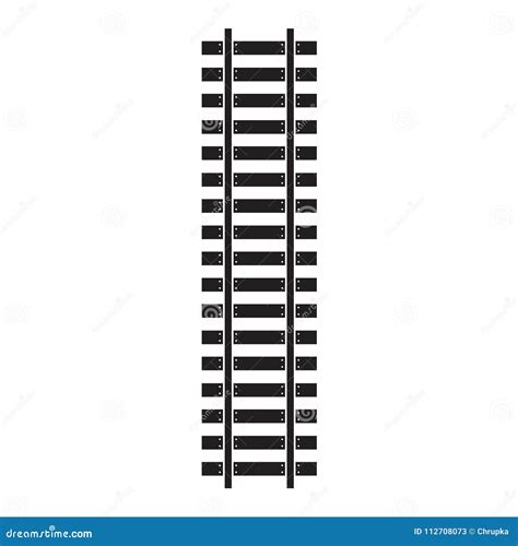 Train Tracks Icon Stock Vector Illustration Of Route 112708073