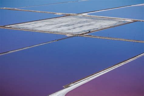 Purple Views Of The San Francisco Bay Salt Ponds By Julieanne Kost