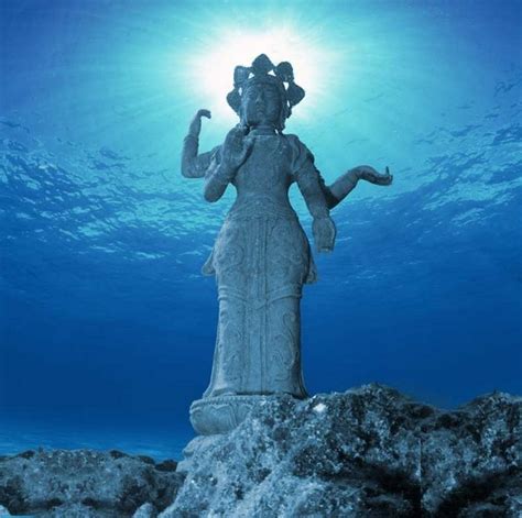 Kelledias Garden Underwater Buddha Statue At Sunabe Seawall