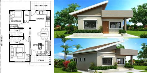 Two Bedroom House Design Plans Attractive Two Bedroom House Plan