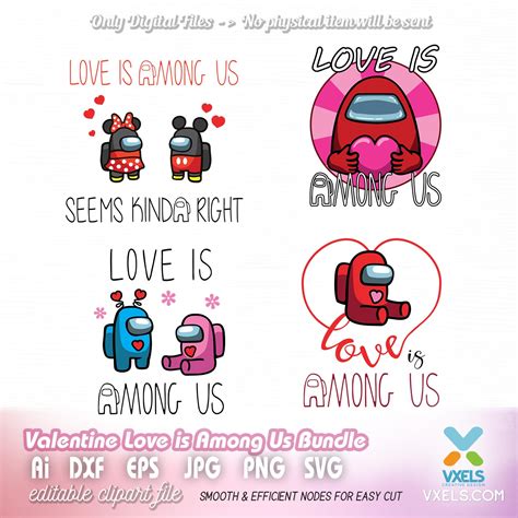 Love Is Among Us Cricut And Silhouette Clipart File