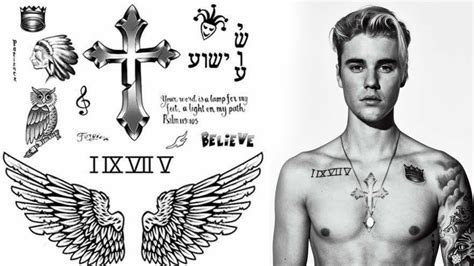 Justin Bieber Tattoo Original Design Justin Bieber Sbm Tattoo