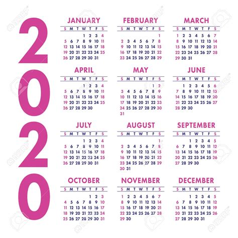 Get 2020 Pocket Calendars To Print Calendar Printables Free Blank