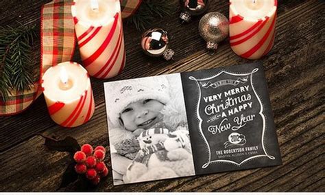 Christmas cards spread festive cheer during the holiday season. Custom Holiday Photo Cards | Groupon Goods