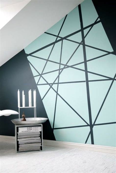 Das schlafzimmer ist unser liebster ort sollte es zumindest sein. Geometrische Formen - tolle Wandgestaltung mit Farbe ...