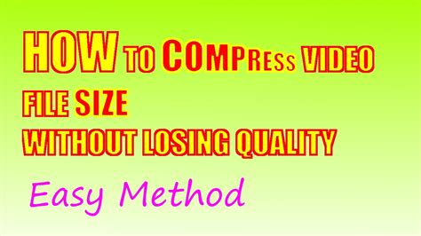 Best service to make video smaller online. HOW TO COMPRESS VIDEO FILE SIZE WITHOUT LOSING QUALITY ...
