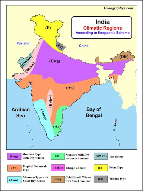 Important Climate Zones In India With Map Geography4u Read Geography