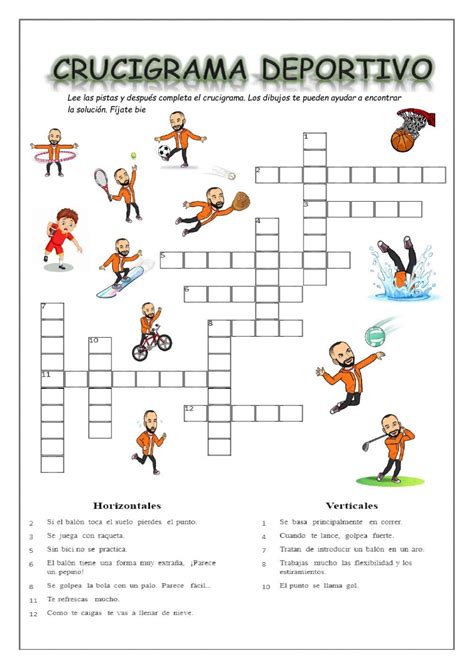 Crucigrama Deportivo Interactive Activity For 1º A 4º You Can Do The