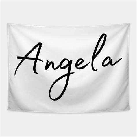 Angela Name Calligraphy By Word Minimalism In 2023 Angela Names