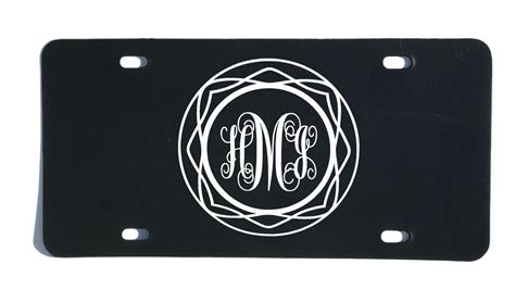 Personalized Vanity Plate Monogrammed Front License Plate Etsy