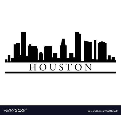 Houston City Svg Silhouette Svg Houston Skyline Svg City