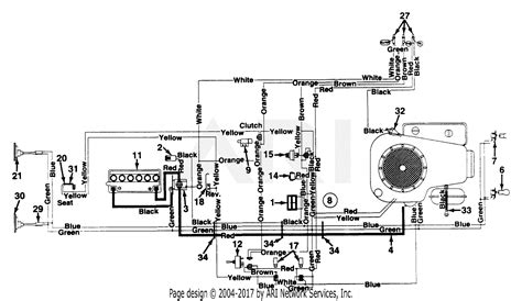 Mtd 133r616g190 Fst 14 1993 Parts Diagram For Electrical System