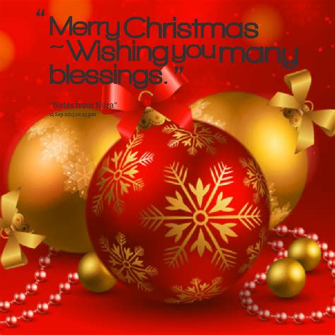 Merry Christmas Blessing Quotes Quotesgram