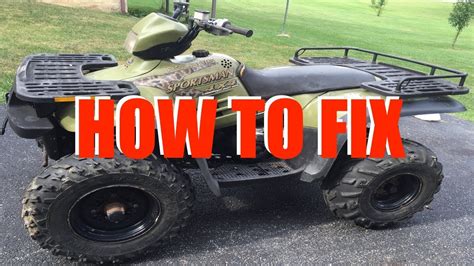 Failure to check or maintain proper operation of the throttle system can result. Polaris Sportsman Won't Start (90 300 400 500 600 700 800 ...
