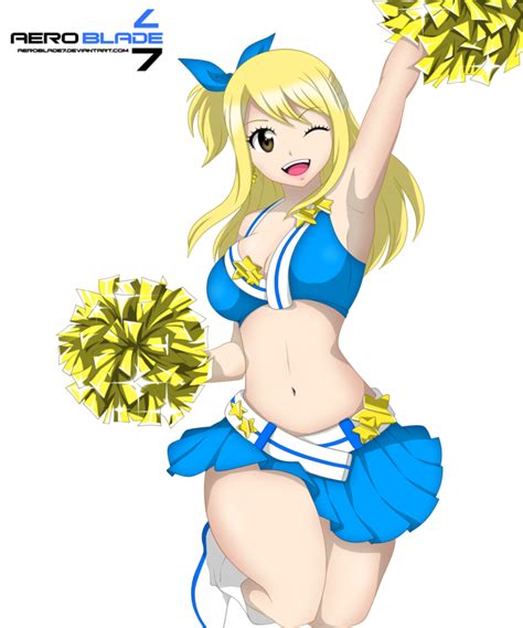 Cheerleader Lucy Heartfilia Sexy Hot Anime And Characters Fan Art
