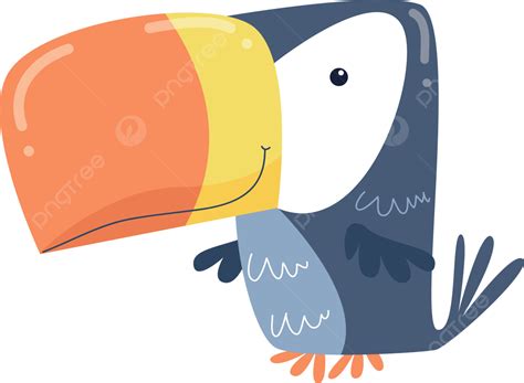 Gambar Clipart Gembira Burung Biru Kartun Burung Burung Kakak Tua