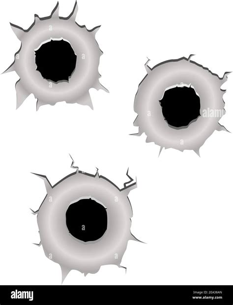 Bullet Holes In Sign Stock Vector Images Alamy