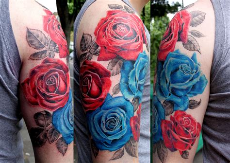 Blue Rose Tattoos Rose Tattoos Red Rose Tattoo