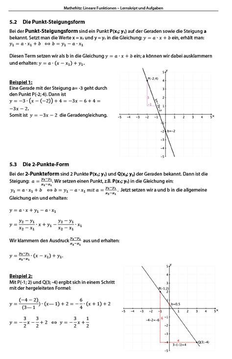 1 zeichne die funktionsgraphen der linearen funktionen. Lineare Funktionen Aufgaben PDF: alle Arbeitsblätter ...