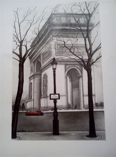 Mis Dibujos Hechos A Lápiz Arco Del Triunfo París