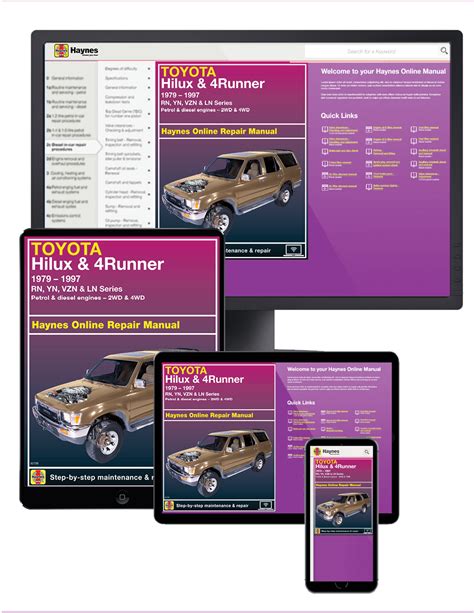 Toyota Hilux 1979 1997 Haynes Repair Manuals And Guides