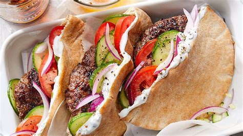 Greek Inspired Burgers With Herb Feta Sauce Recipe Greek Burger