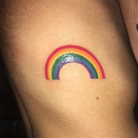 Got To Do The Cutest Little Rainbow Tattoo On My Client Visiting From Kc Mo Thanks Again 😊🌈