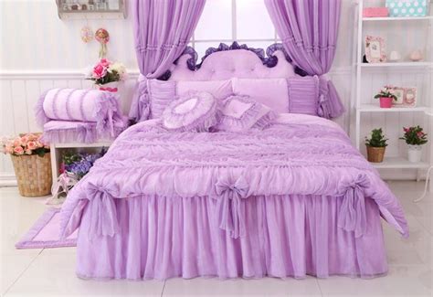 That's where comforters get in the picture. Luxury Lavender Lace Comforter Sets Queen/Twin Size ...