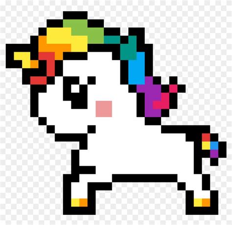 Cute Pixel Art Unicorn Pixel Art Facile Licorne Clipart 5188489