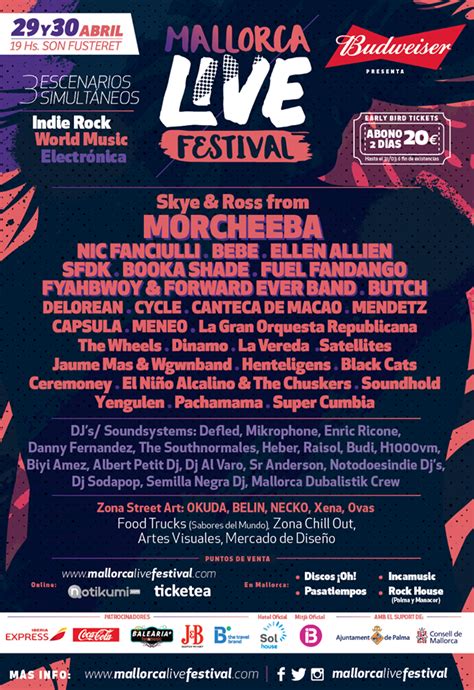 Mallorca live es uno de los principales festivales de las islas baleares, que se celebra en primavera en calvià. Cartel completo del Mallorca Live Festival 2016 | festis