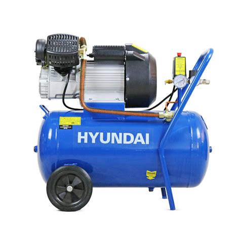 Hyundai 50 Litre Portable Air Compressor 22kw 116psi14cfm 3hp Air