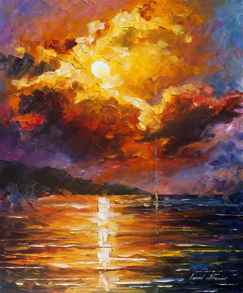 MAGNIFICENT CLOUDS — PALETTE KNIFE Oil Painting On Canvas ...