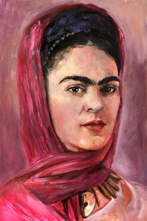 Frida Kahlo Painting Original Art Frida Kahlo Wall Art Etsy