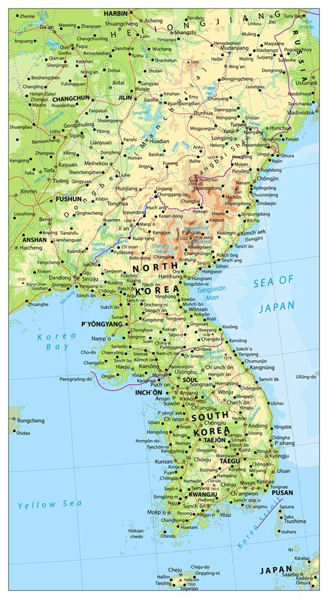 Map South Korea