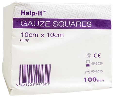 Gauze Swab 10x10cm 100 Fast Limited First Aid Supplies