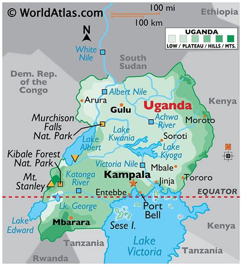 Uganda District Maps Large Detailed Political And Adm