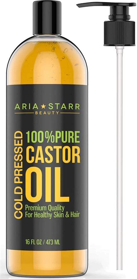 Ariastarrbeauty Castor Oil Cold Pressed 16 Fl Oz Best 100 Pure
