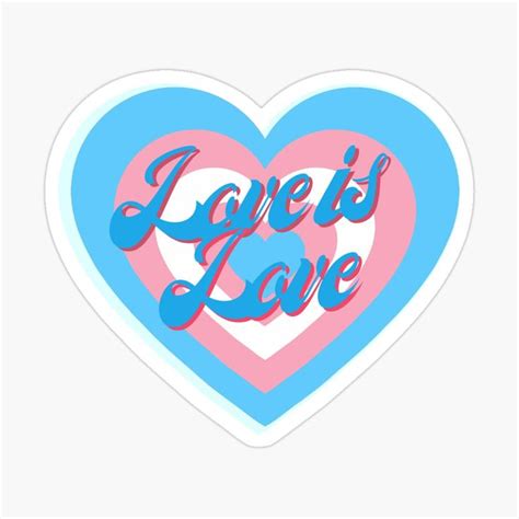 love is love trans flag sticker by galaxxie in 2022 trans flag stickers vinyl sticker