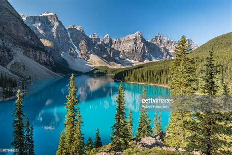 Moraine Lake Valley Of The Ten Peaks Canadian Rocky Mountains Banff