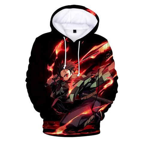 Buy Men Zenitsu Hoodie Kimetsu no Yaiba Anime Tanjiro Nezuko Sweatshirt