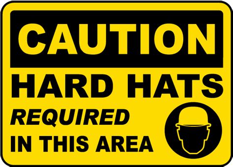 Hard Hats Required In This Area Sign G2317 By