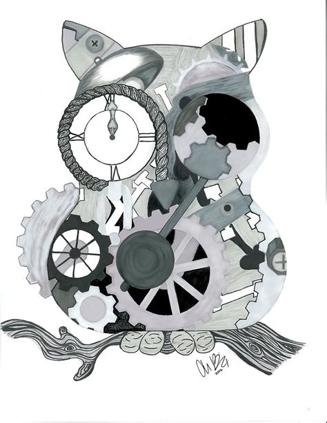 Clockwork Owl Digital Art By Amanda Bright Fine Art America