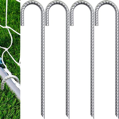 Inch Galvanized Rebar Stakes Heavy Duty J Hook Tent Stakes Ground Cuisine Reunionnaise